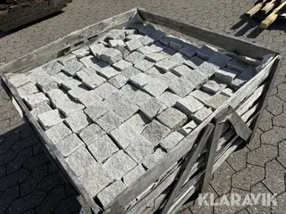 Chaussesten lysgrå 9 x 9 x 5 cm ca. 800 styk.