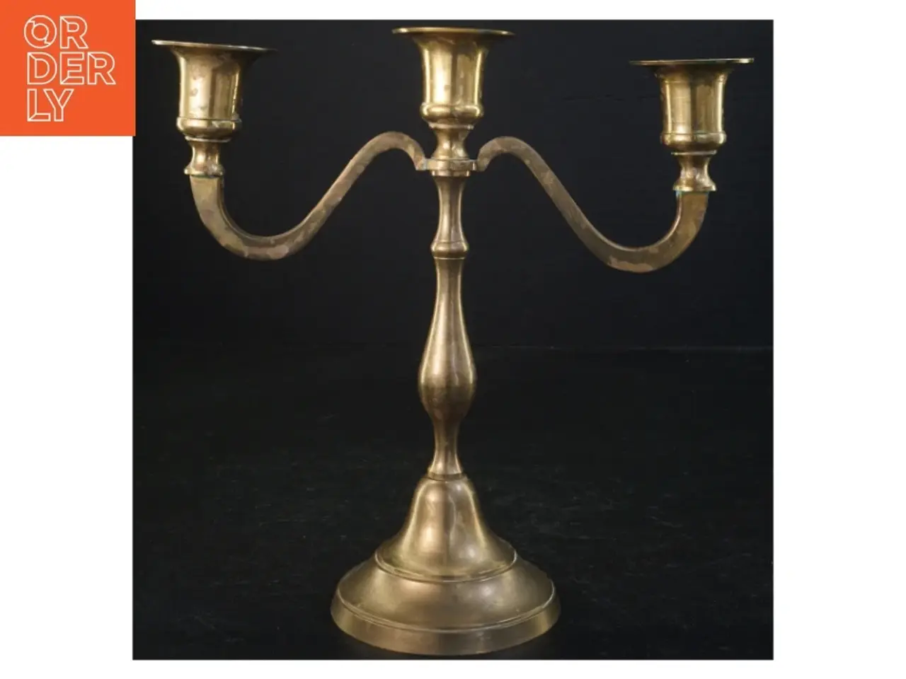 Billede 2 - Messing lysestager (str. 22 cm)