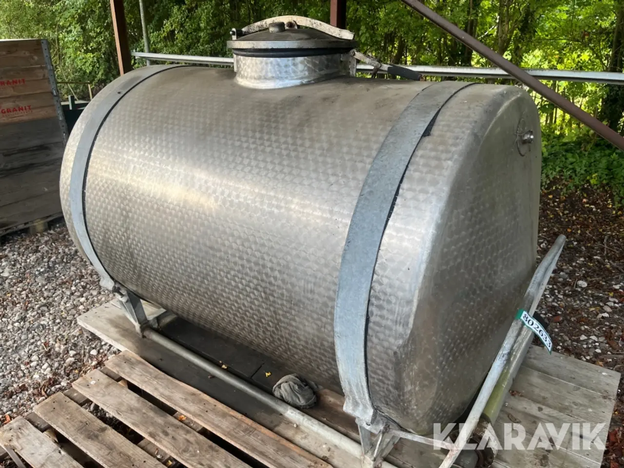 Billede 1 - Rustfri tank S.A. Christensen 2000liter