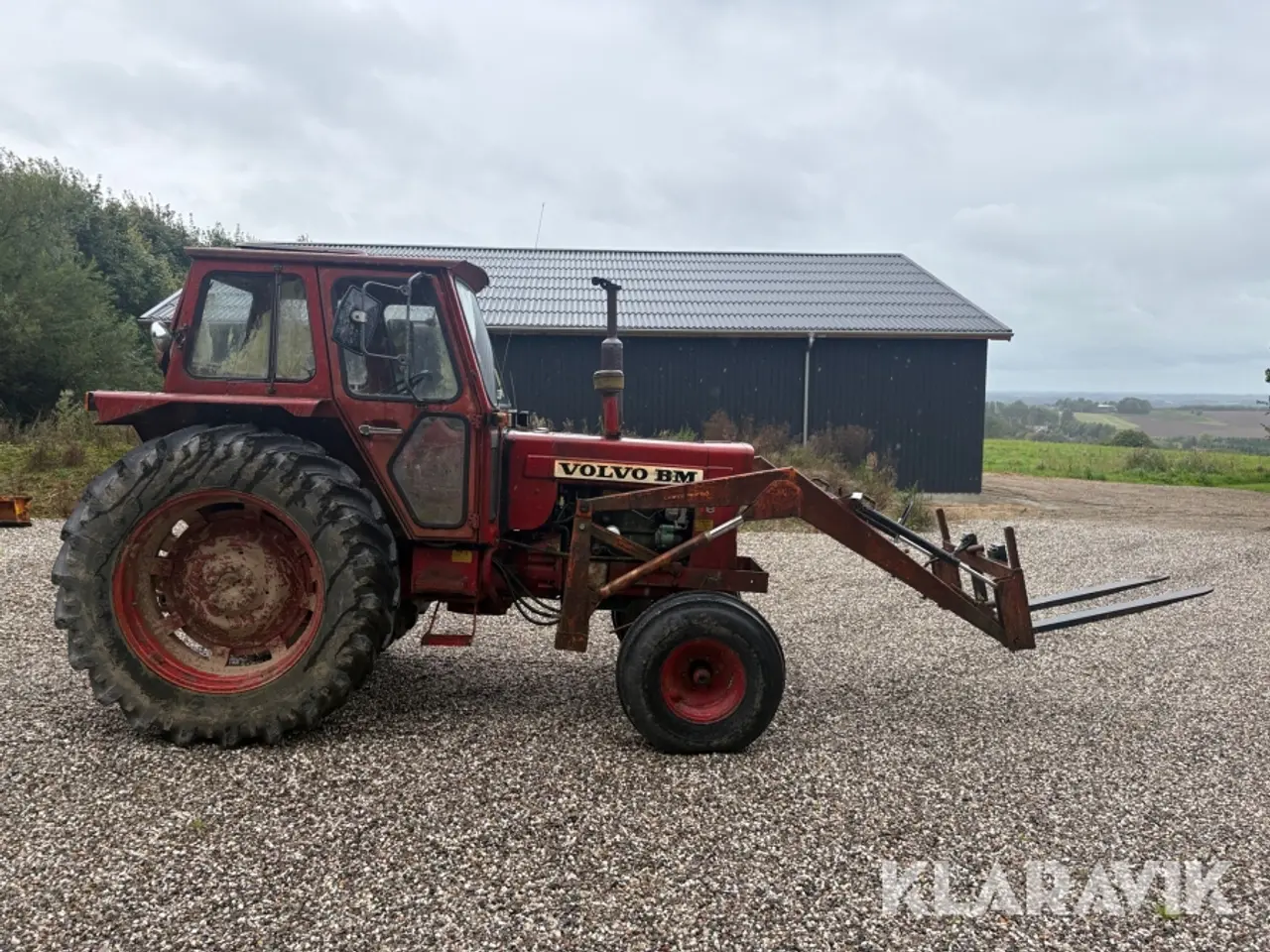 Billede 6 - Veterantraktor Volvo 650 med frontlæsser