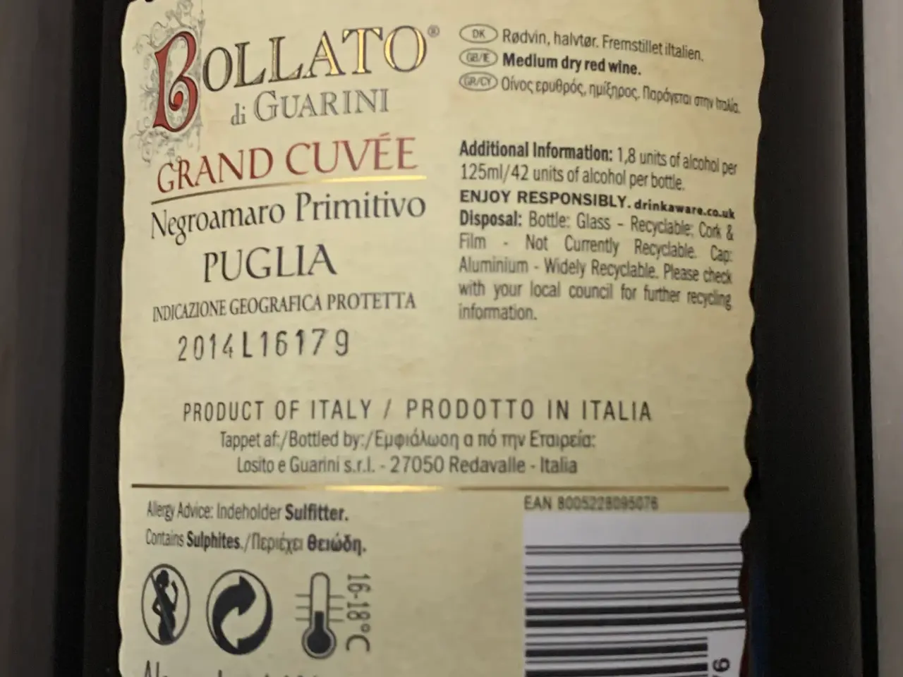 Billede 2 - Italiensk rødvin