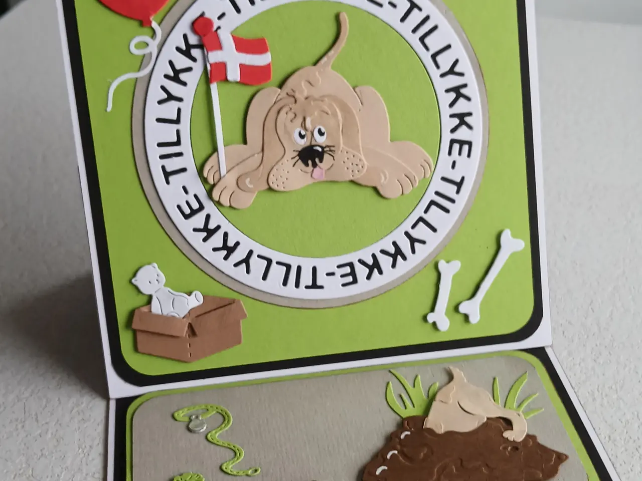 Billede 4 - fødselsdagskort med hundemotiv sælges