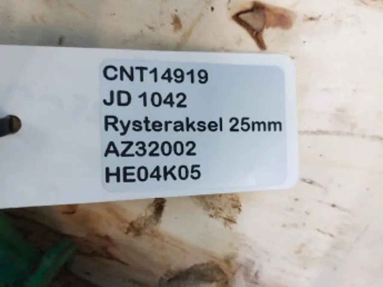 Billede 10 - John Deere 1042 Rysteraksel 25mm AZ32002