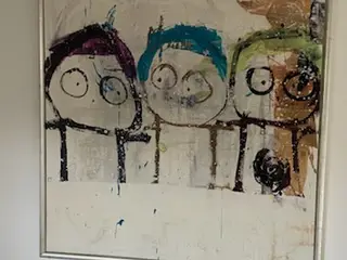 Billeder lærredstryk- Poul Pava 2 stk.