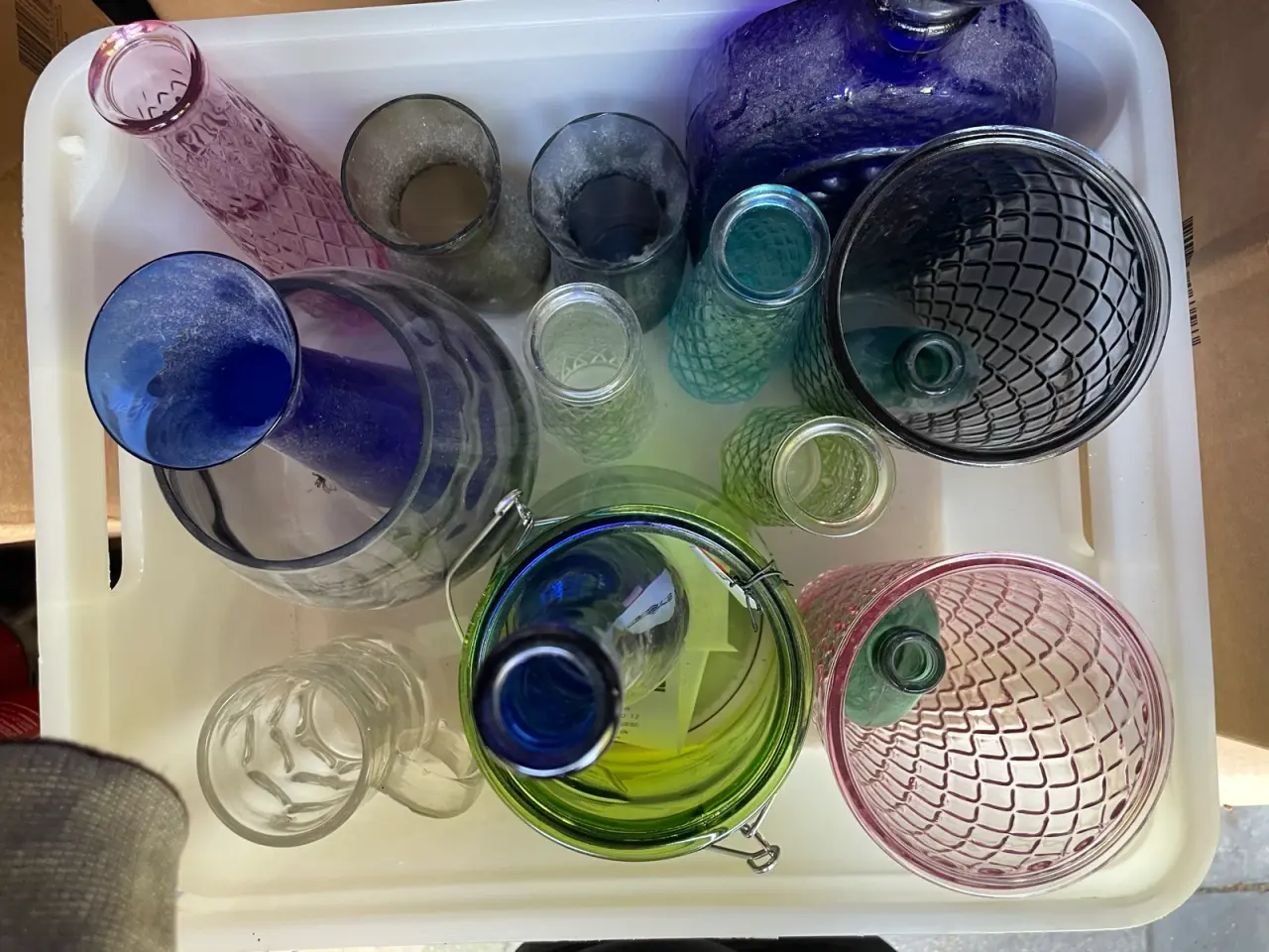 Billede 4 - Et parti glasvaser og flasker i forskellige former