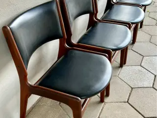 4 stk Erik Buck spisestole i teak