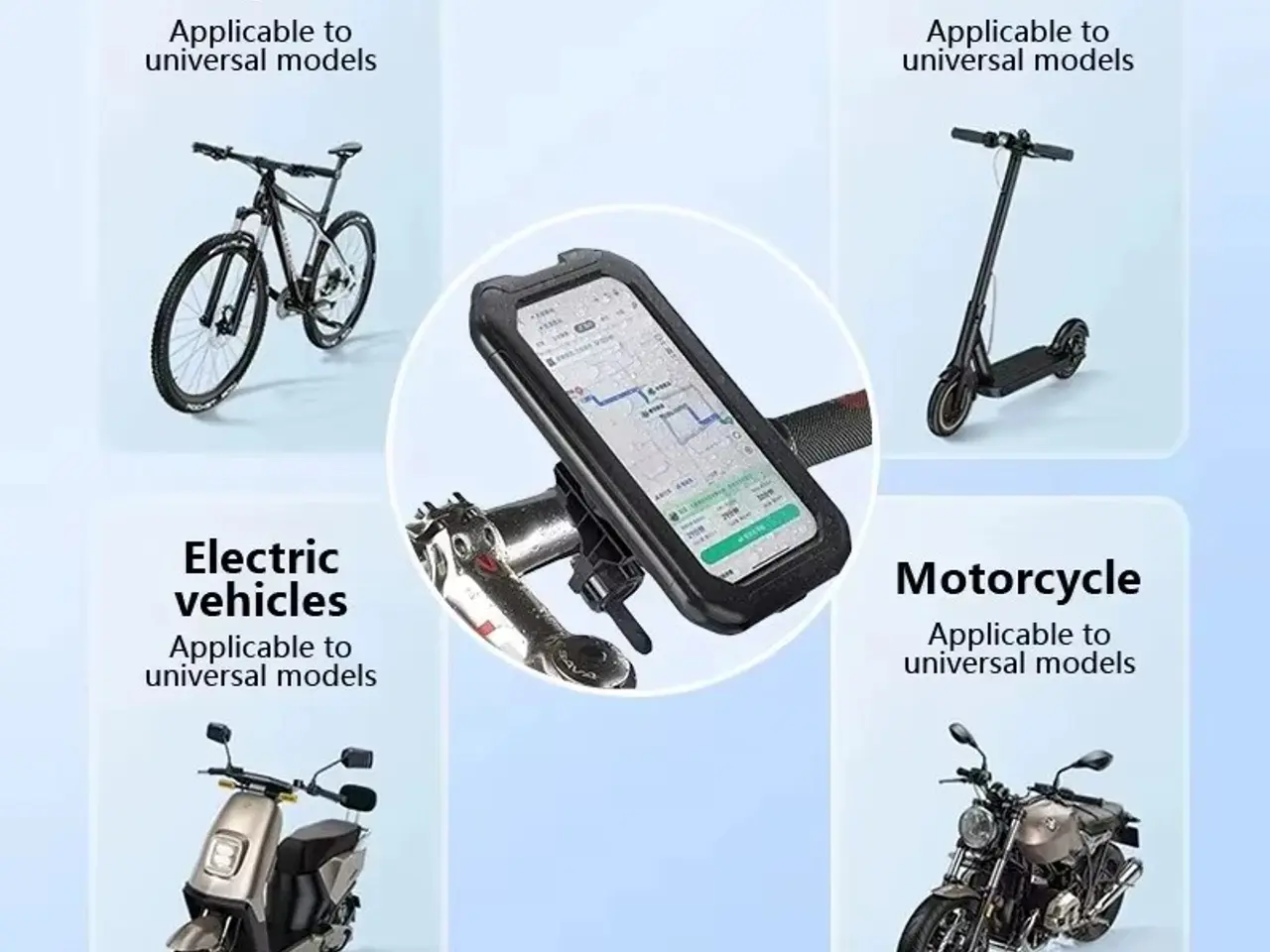 Billede 5 - Mobilholder cykel, knallert, motorcykel, løbehjul.