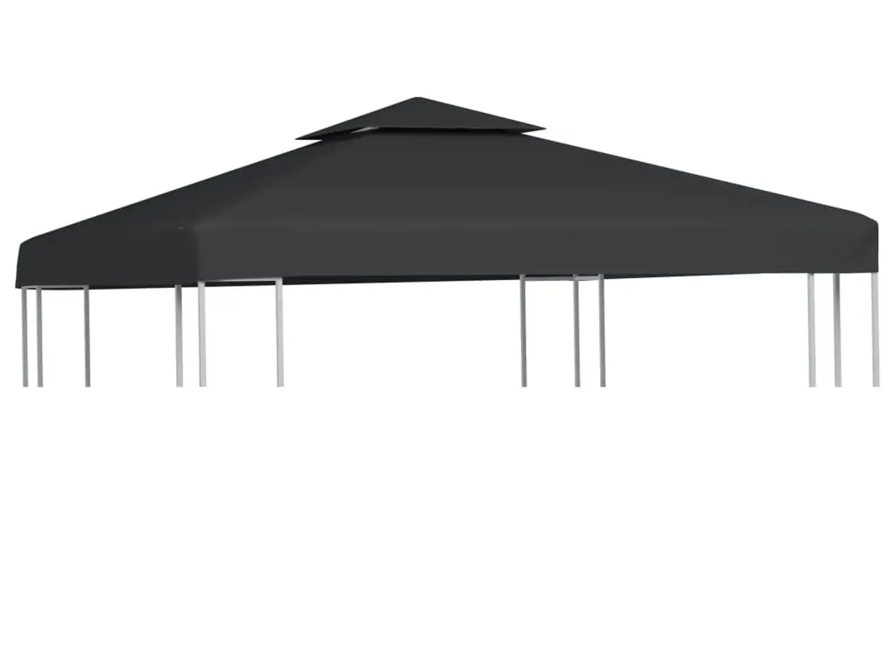 Billede 1 - Baldakin til havepavillon 3x3 m 310 g/m² mørkegrå