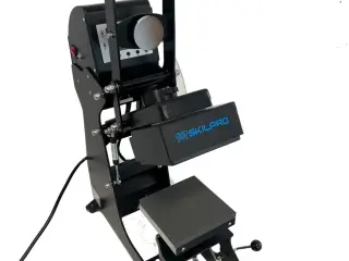 Semi automatisk varmepresser med 15x15cm plade og dobbelt varme kasket modul
