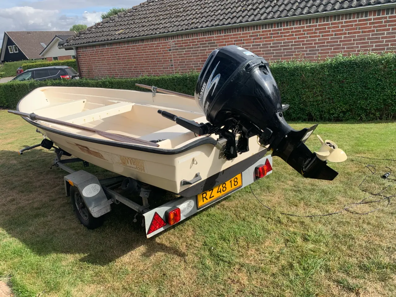 Billede 18 - Fiske jolle med motor og trailer nysynet