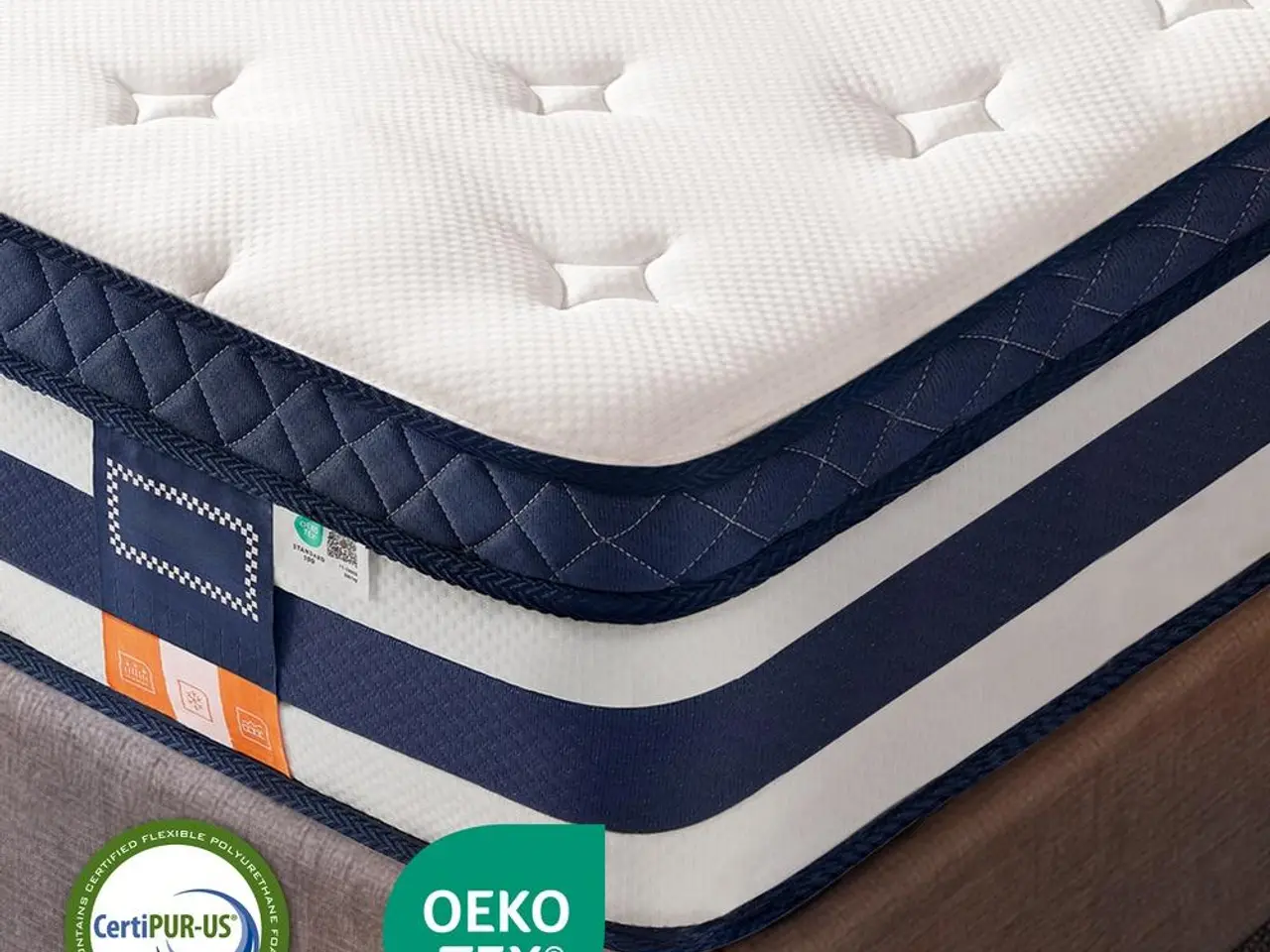 Billede 7 - Hybridmadras 90 x 200 x 25 cm med gel memory foam og pocketfjedre H3 - blå