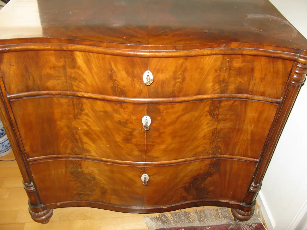 Billede 3 - Komode - antik mahonie