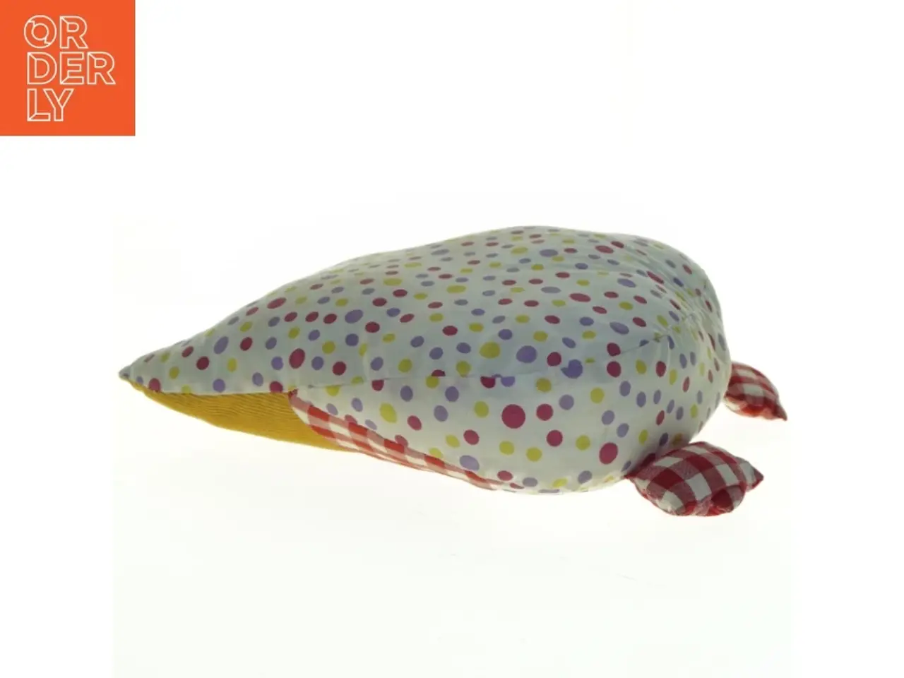 Billede 2 - Ugleformet pude med prikker (str. 30 x 24 cm)