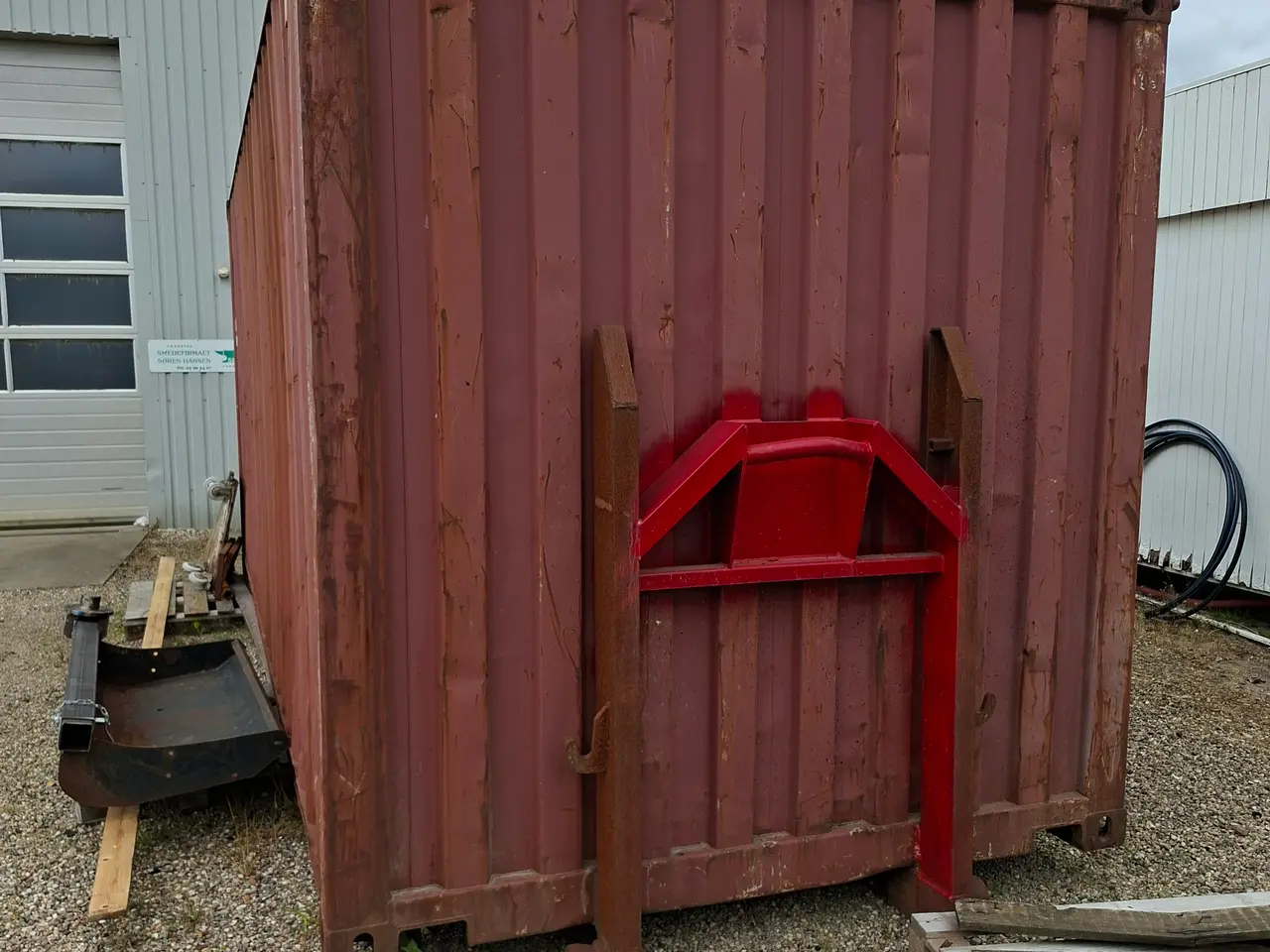 Billede 2 - 20 fods container med ramme til kroghejs