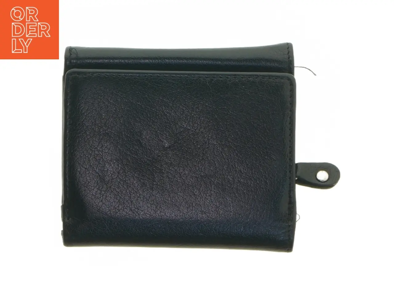 Billede 3 - Sort læder pung (str. 11x10 cm)
