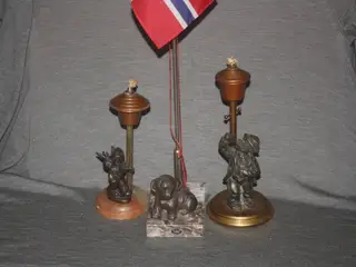 Flagstang med figure