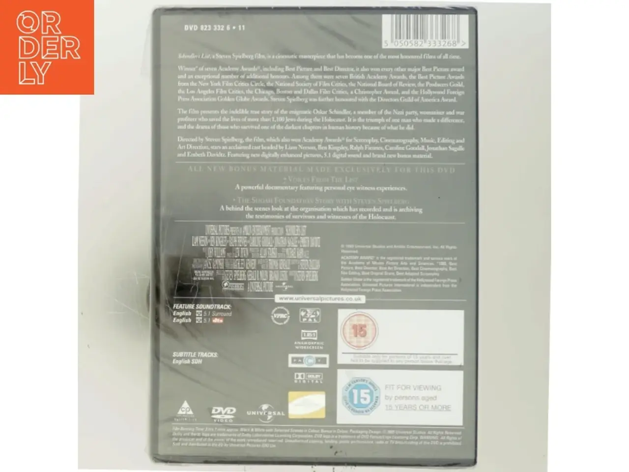 Billede 3 - Schindlers List - Special Edition <span class="label label-blank pull-right" style="margin-ri