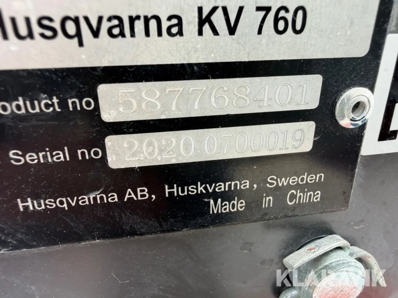Billede 12 - Kapvogn Husqvarna KV 760