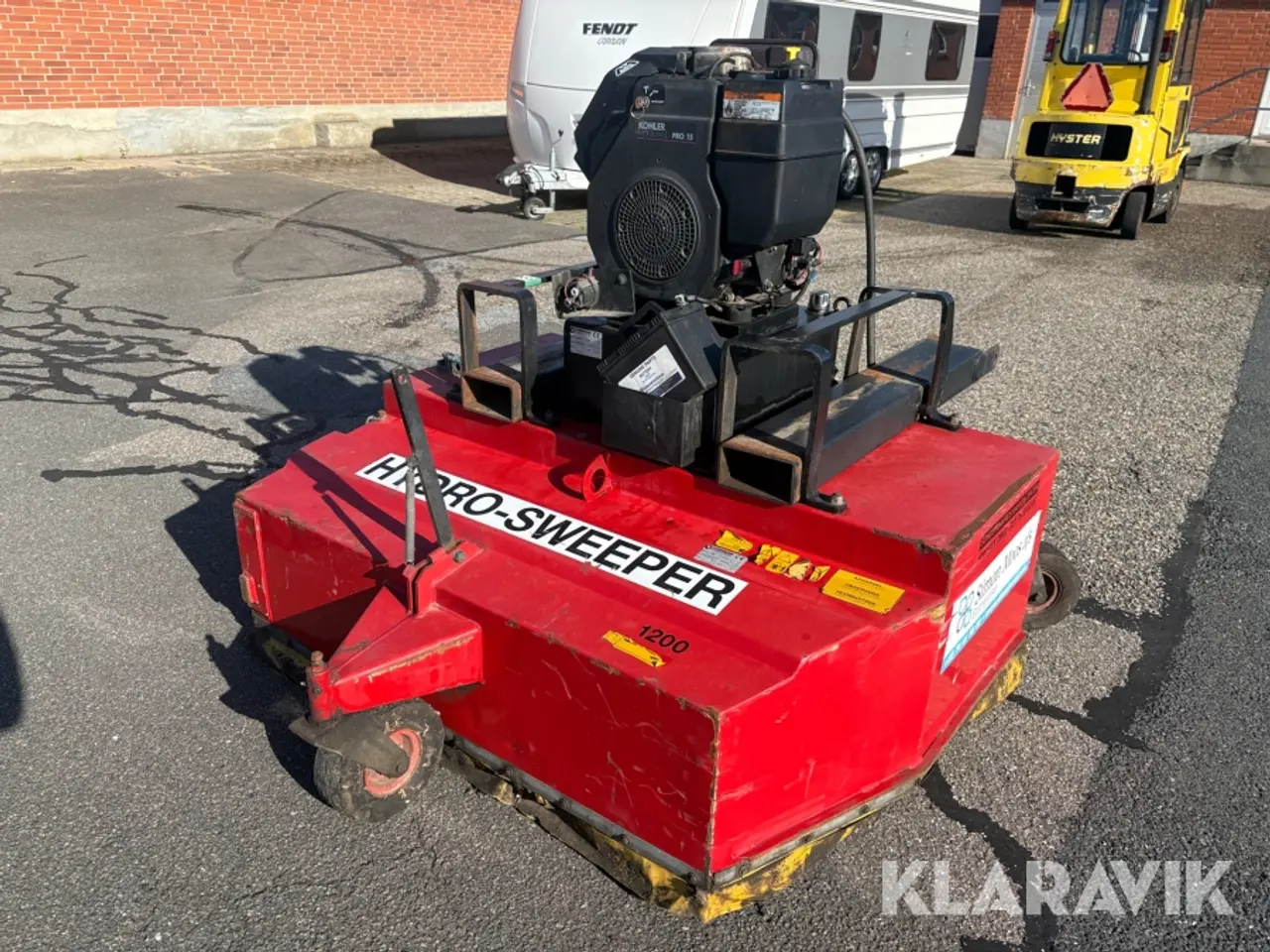 Billede 1 - Kost med opsamler Hydromann 1200 hydro-sweeper til gaffeltruck