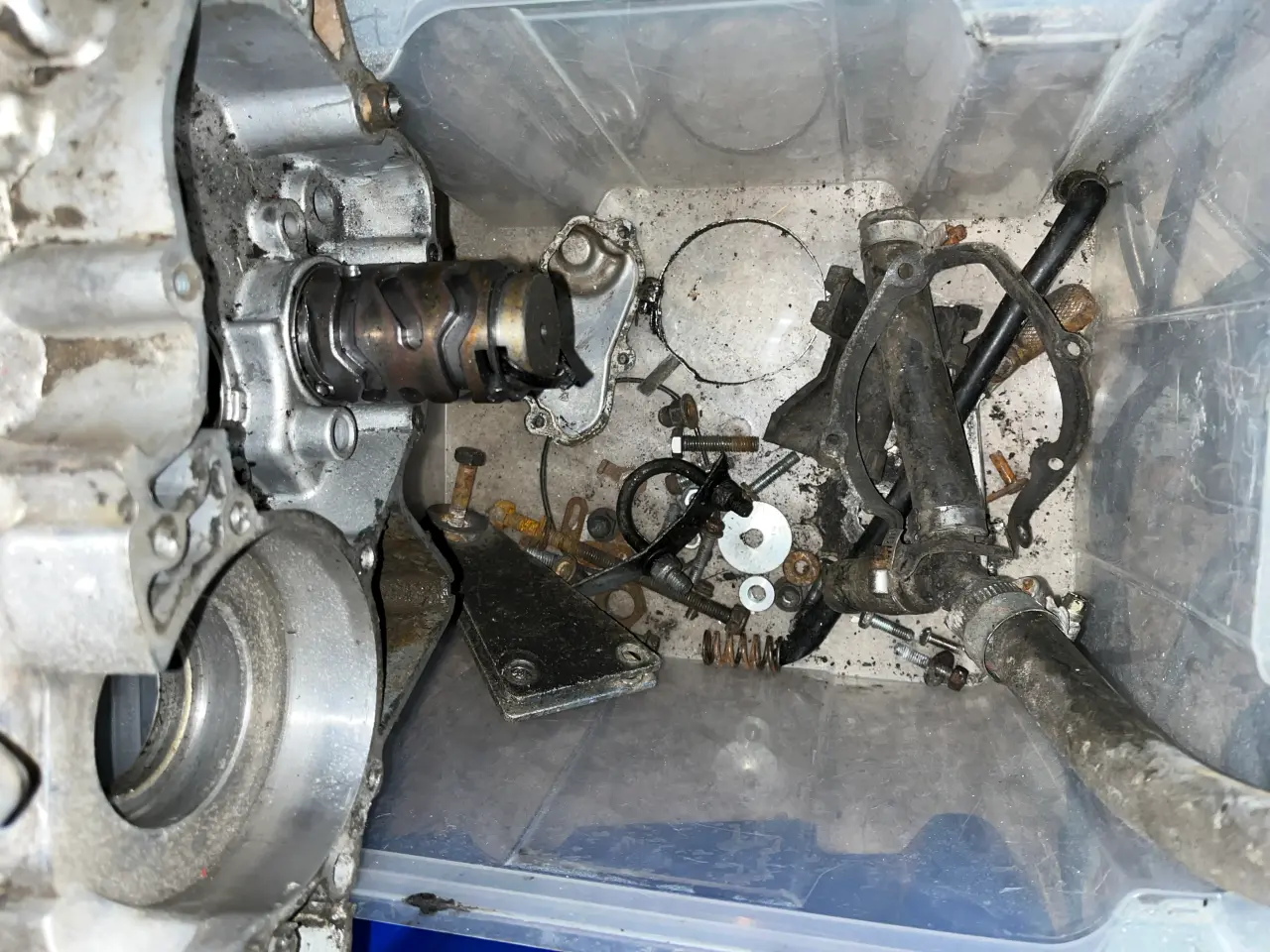 Billede 2 - Yamaha YZ125 4JY- 1994 motor brugte reservedele