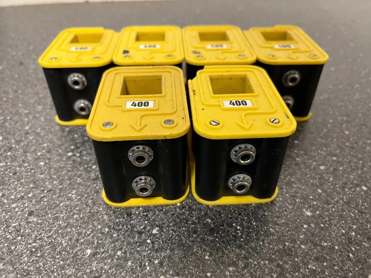 Billede 5 - parti of 6 Vintage 400 Current Transformers Yellow