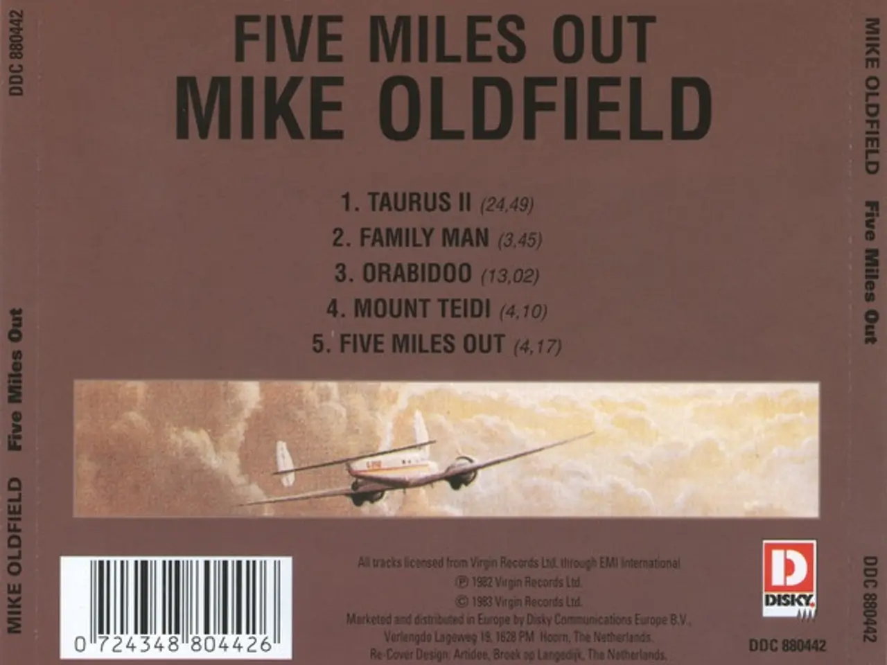 Billede 2 - Mike Oldfield – Five Miles Out – CD