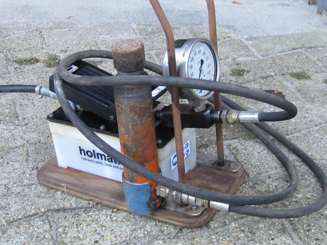Billede 3 - Hydraulik luftpumpe 700 bar m. cylinder