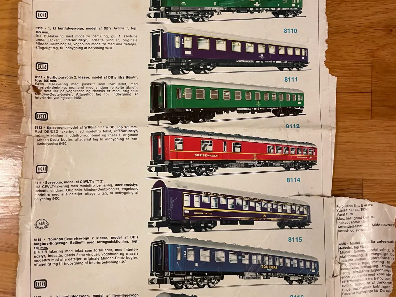 Billede 3 - Fleischmann modeltog 1956 papirmateriale