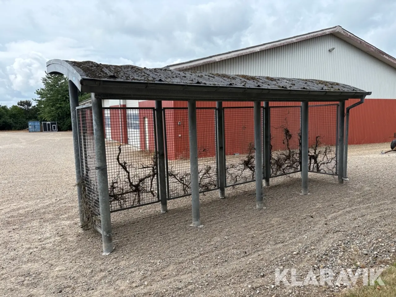Billede 6 - Skur galvaniseret stål med tag