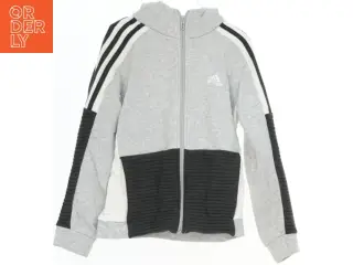 Hættetrøje med lynlås og logo fra Adidas (str. 140)