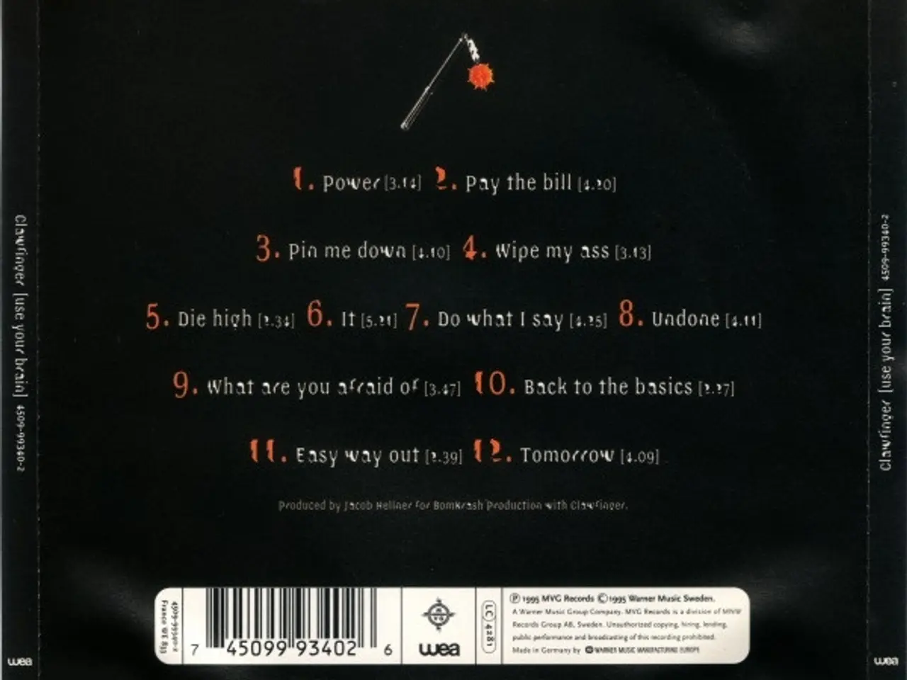 Billede 2 - Clawfinger – Use Your Brain – CD