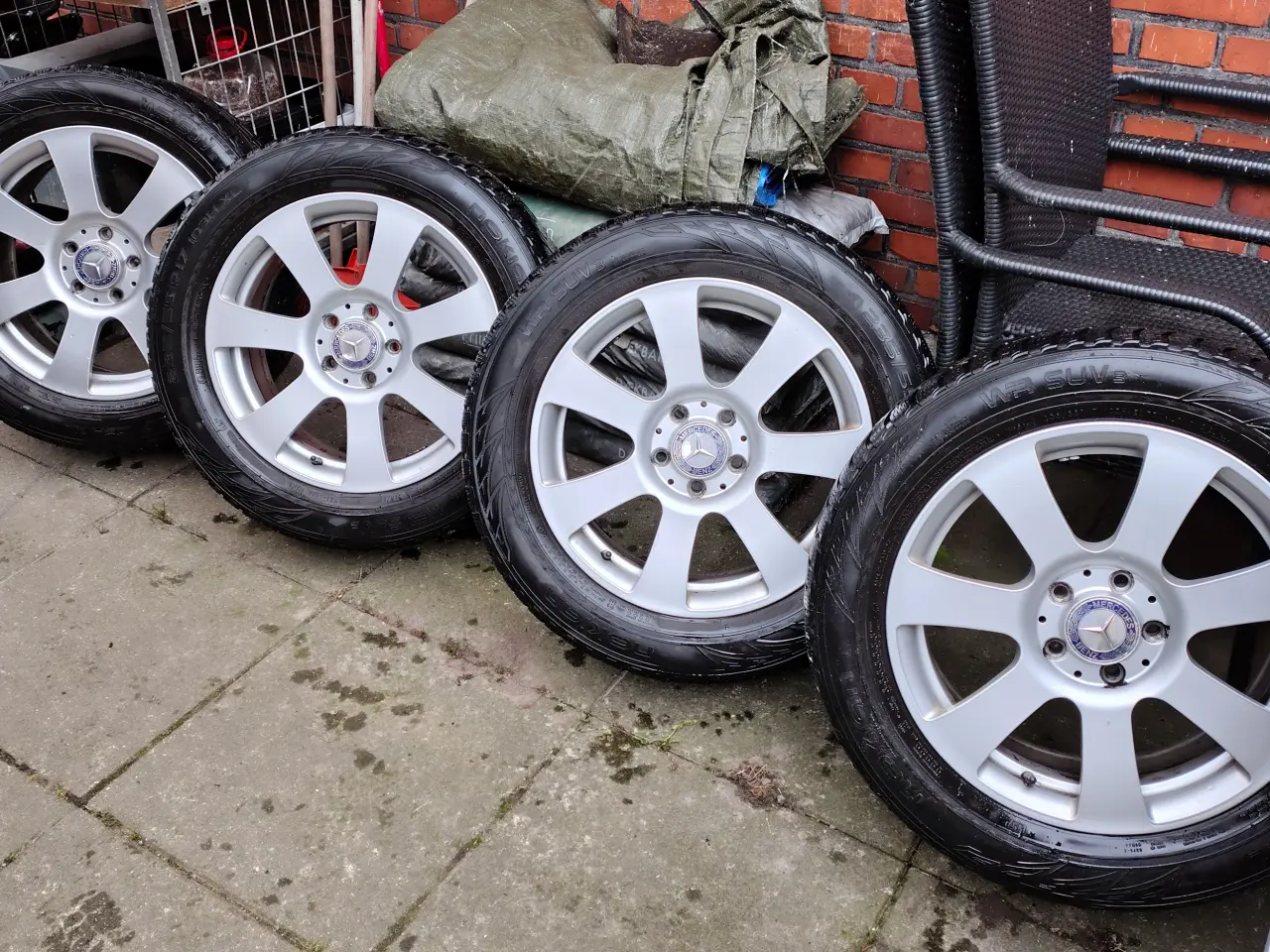 Billede 2 - Alu hjul med vinterdæk.
