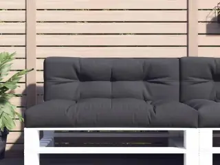 Pallehynde 120x40x12 cm stof antracitgrå