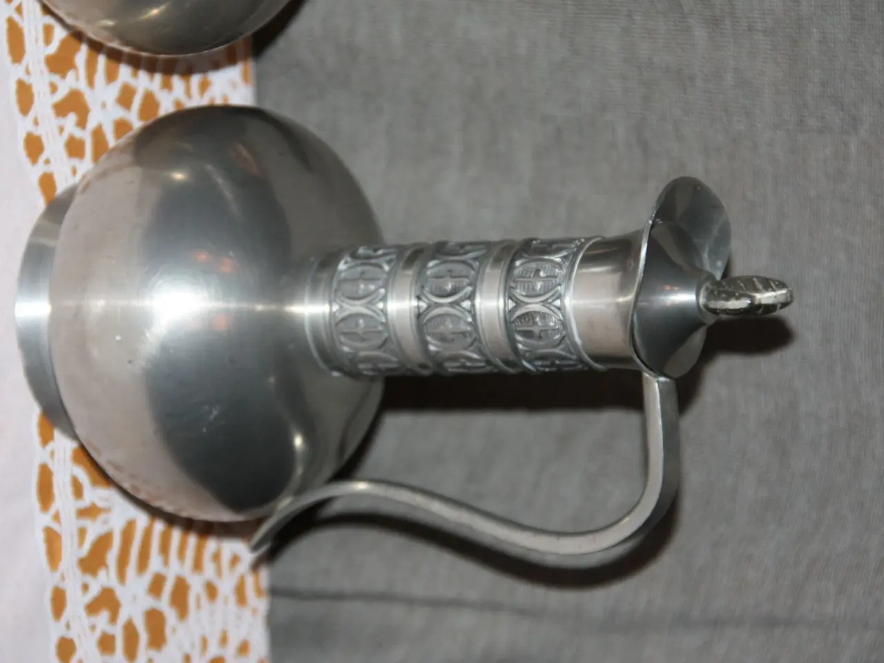 Billede 3 - Norsk tin vase og karaffel Haugrud