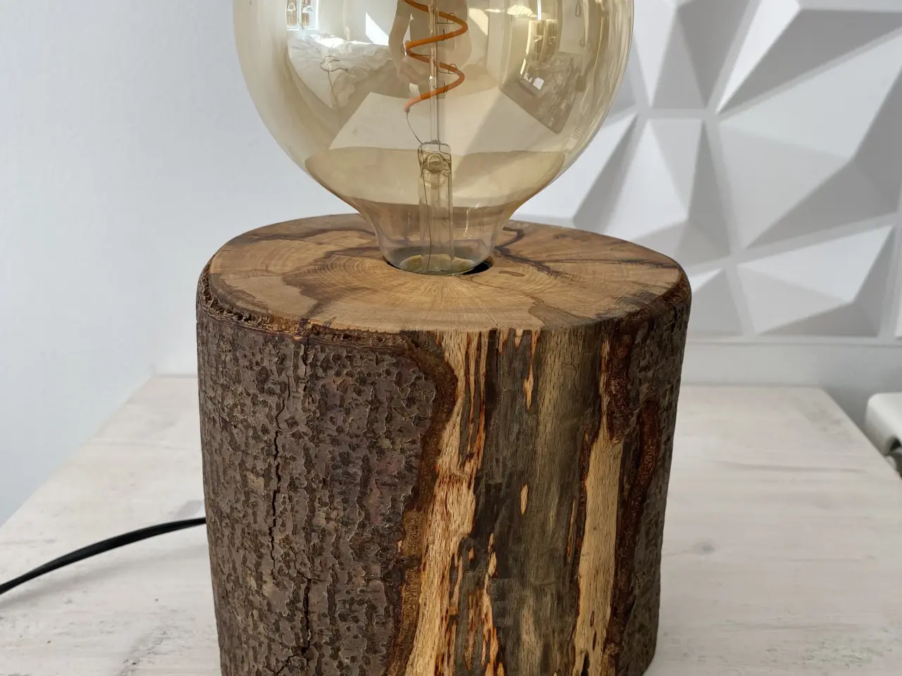 Billede 1 - Lampe - unik hyggelig naturlig