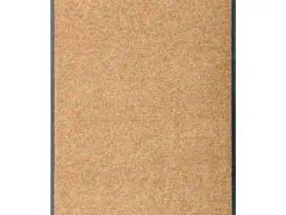 Vaskbar dørmåtte 60x90 cm cremefarvet