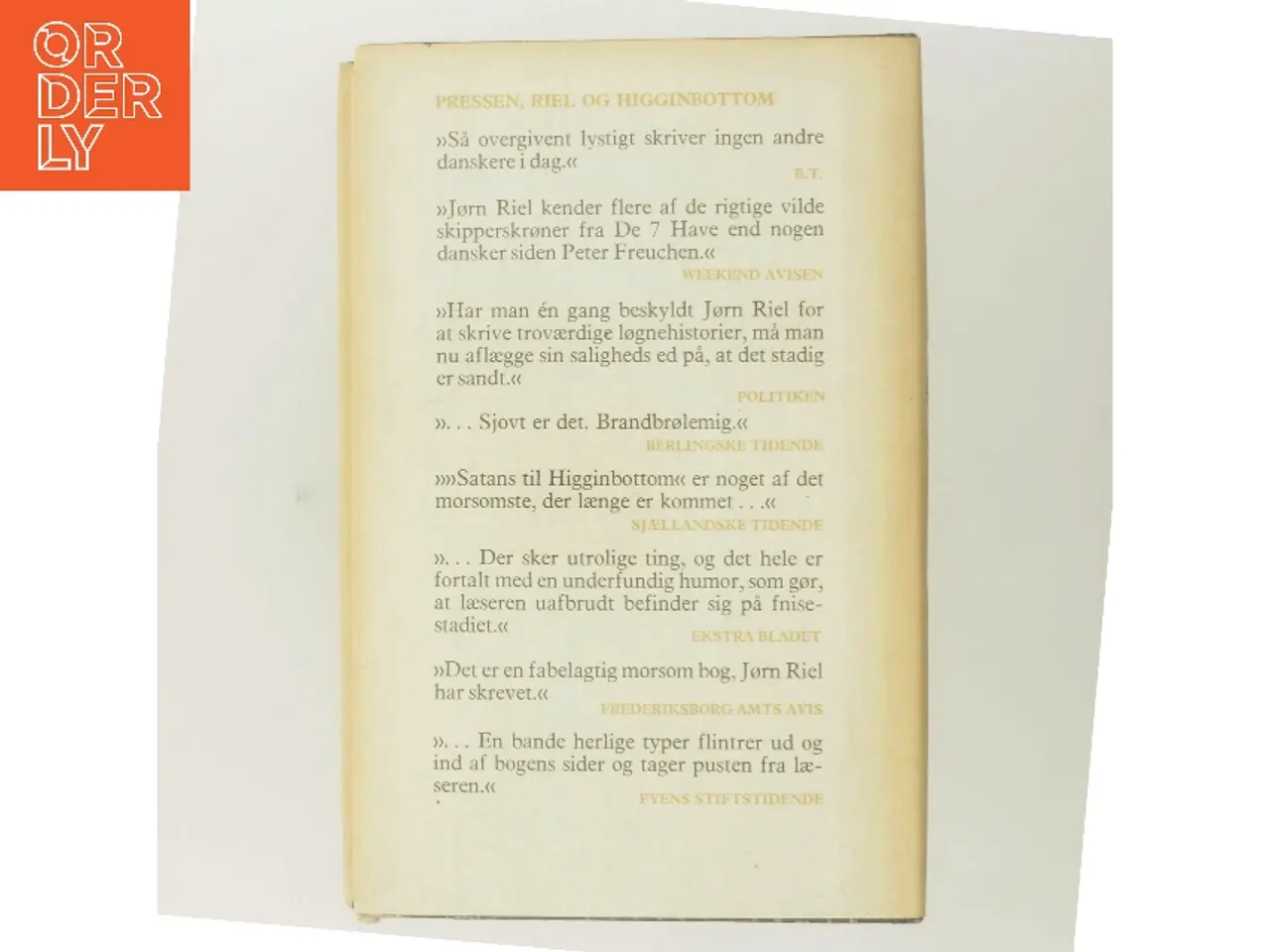 Billede 3 - Satans til Higginbottom af Jørn Riel (Bog)