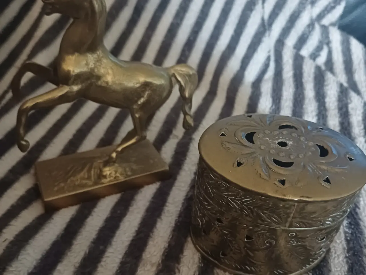 Billede 1 - Messing heste figure
