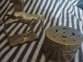 Messing heste figure