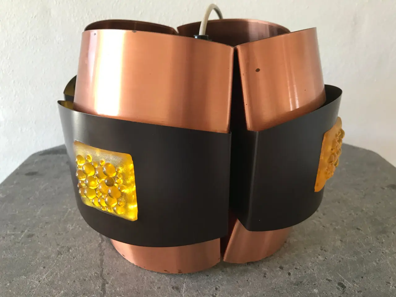Billede 1 - Retro pendel i kobber / metal.
