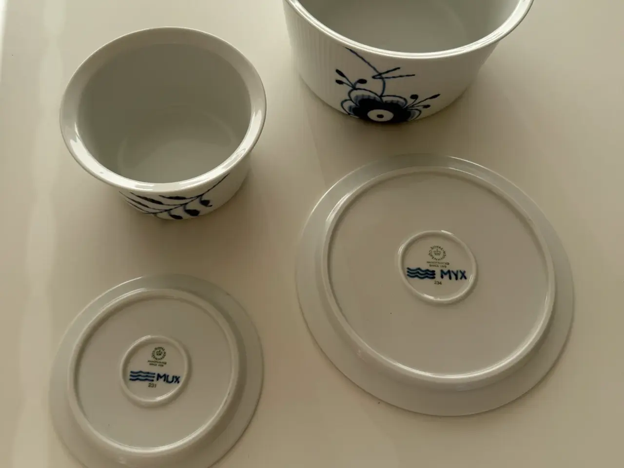 Billede 6 - Royal Copenhagen blå mega riflet