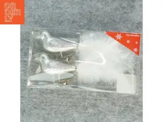 Juletræs dekorationer, fugle fra Coop (str. 19x5,5 cm)