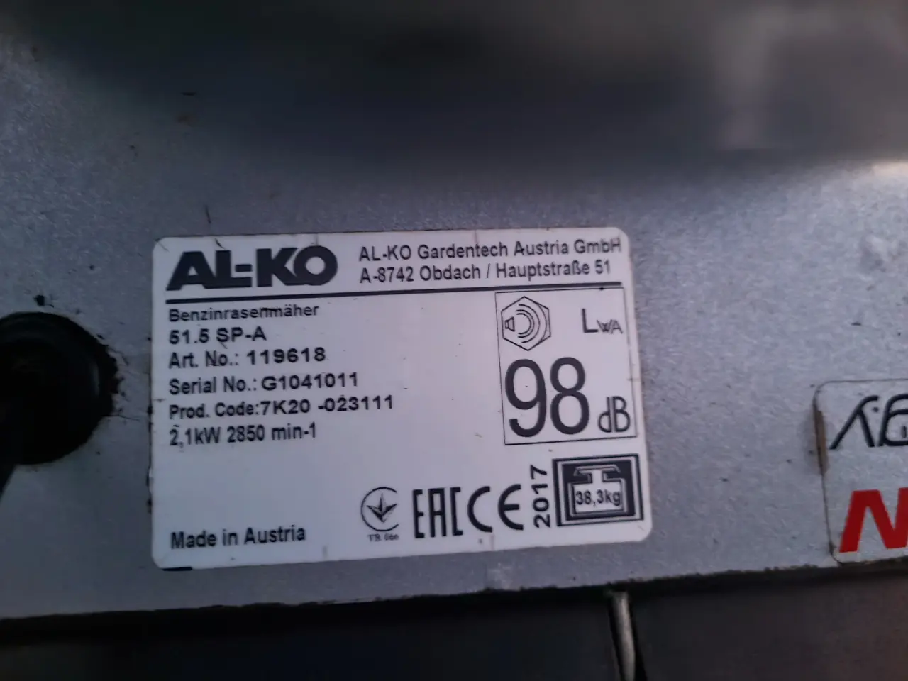 Billede 8 - Alko Highline 51.5 SP-A plæneklipper