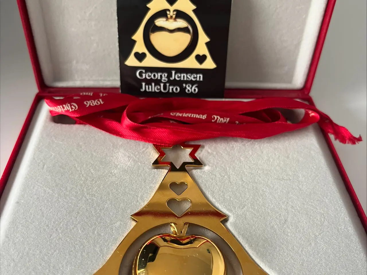Billede 1 - Georg Jensen jule Uro fra 1986 Hjertejul