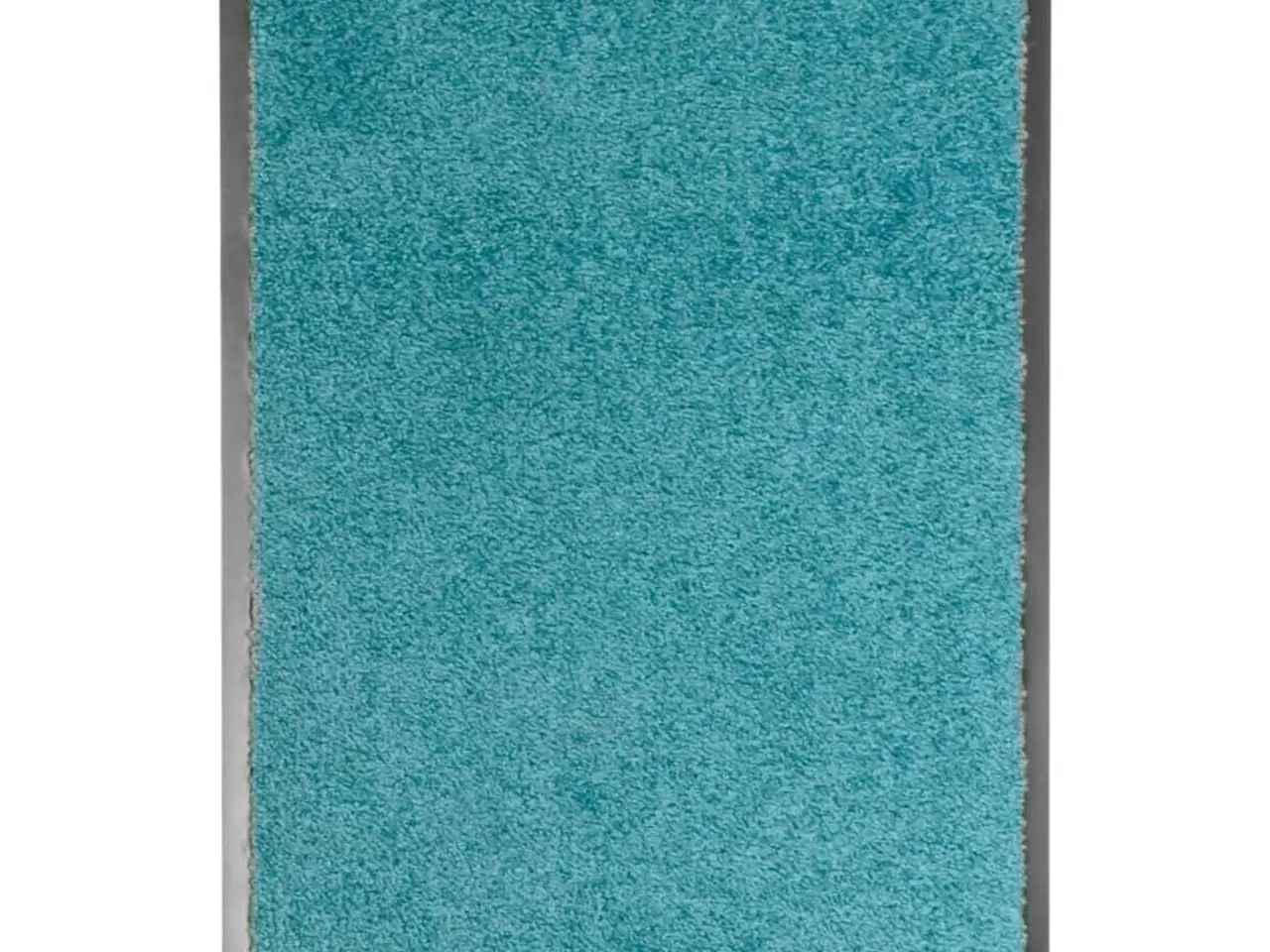 Billede 1 - Vaskbar dørmåtte 40×60 cm - cyanblå, indendørs/udendørs