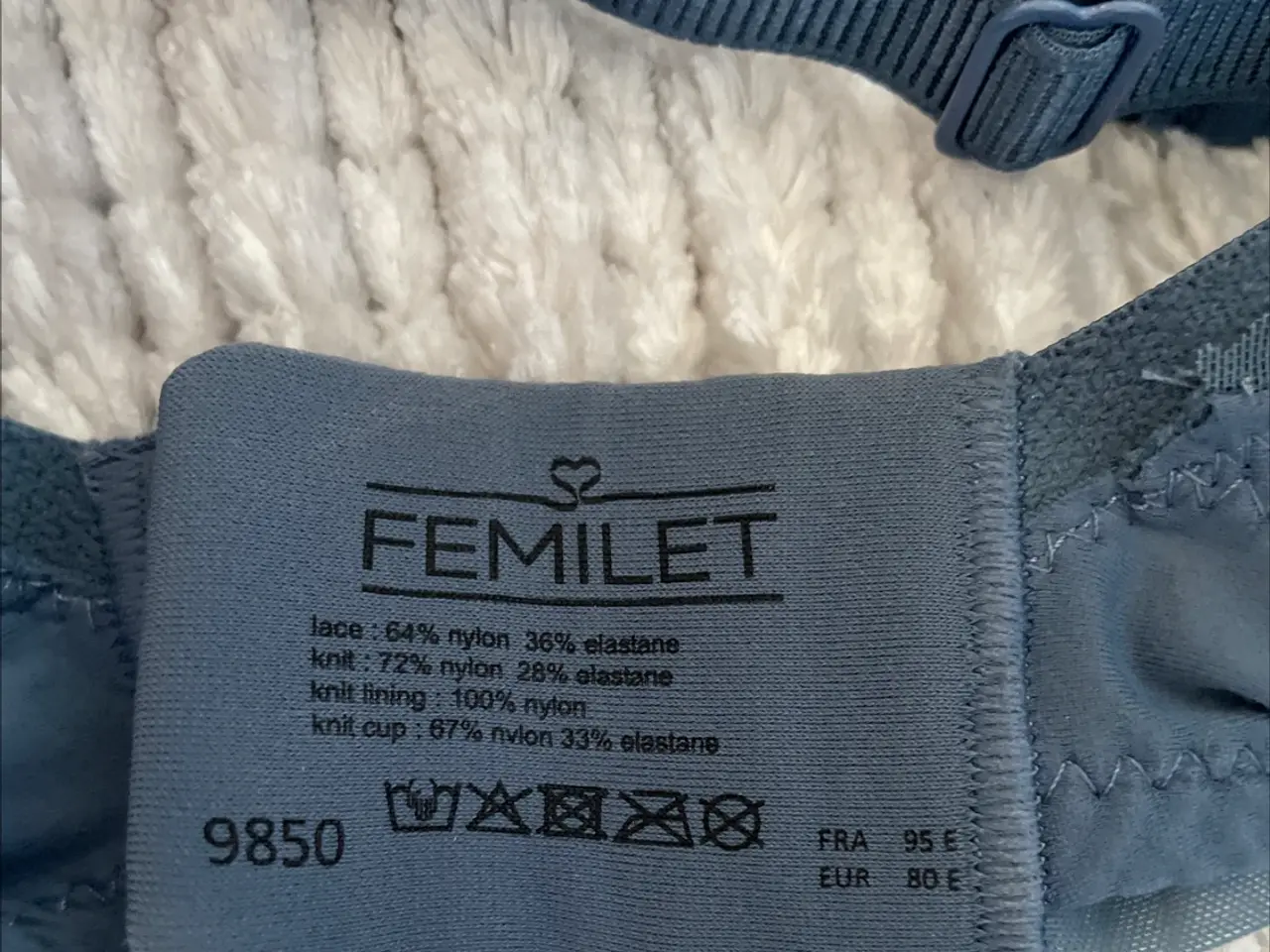 Billede 9 - 3 Femilet bøjle bh'er uden fyld, str. 80E