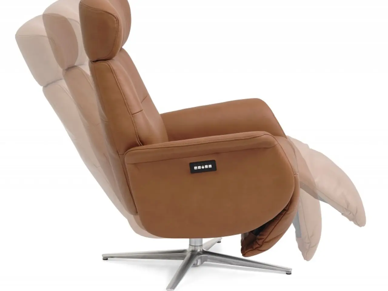 Billede 3 - Torsten Recliner lænestol med 2 motor - Cognac semianiline læder