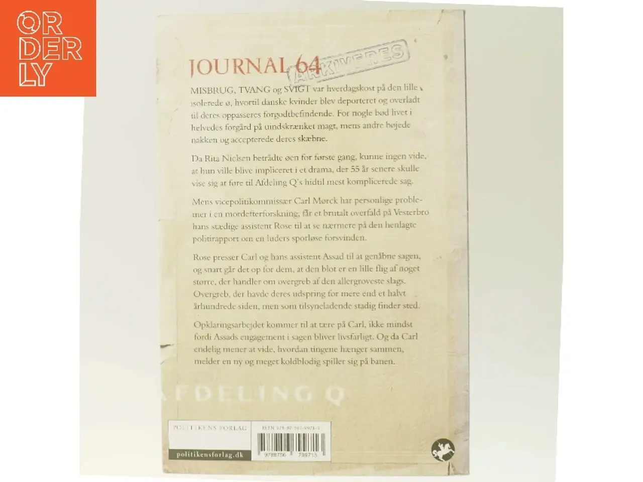 Billede 3 - Journal 64 af Jussi Adler-Olsen (Bog)