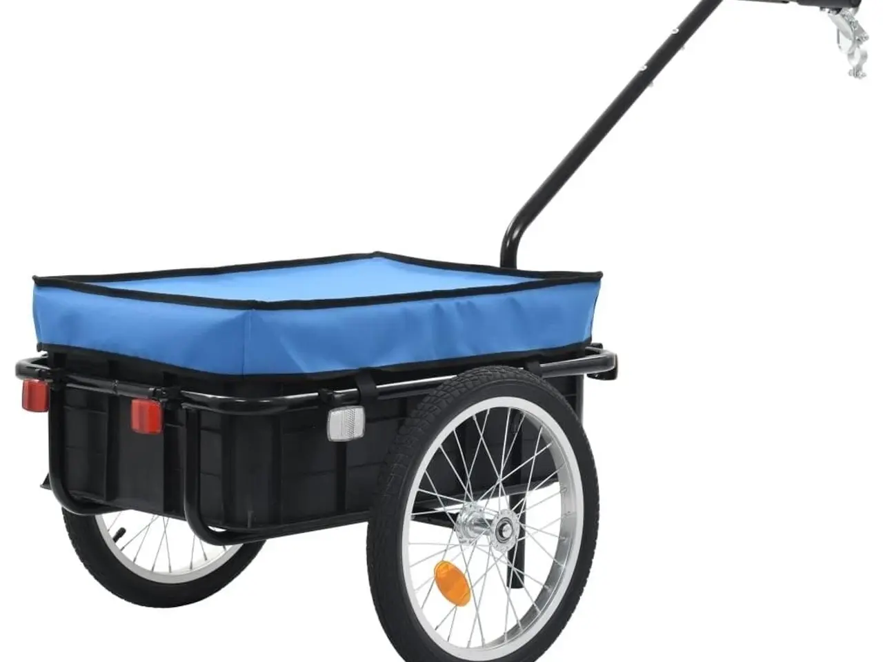 Billede 1 - Cykeltrailer/trækvogn 155x60x83 cm stål blå
