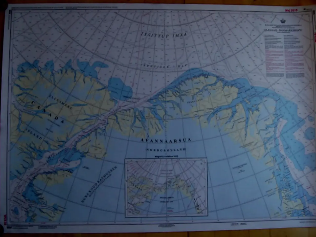 Billede 1 - Dansk Søkort 3000 Grønland QAANAAQ Danmarkshavn